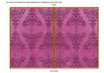 Cerise Embossed Christmas Trees 7x5in Cut and Fold Card