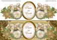 Cream Church Bauble Peace on Earth Large Dl Decoupage Topper