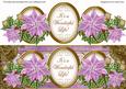 Lilac Poinsettia Its a Wonderful Life! Large Dl Topper