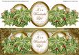 Olive Poinsettia Its a Wonderful Life! Large Dl Topper
