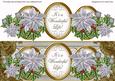 Silver Poinsettia Its a Wonderful Life! Large Dl Topper