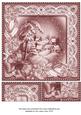 Snowy Village Dpink Poinsettia 8in Picture Sheet