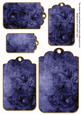 Dblue Tea Rose Tag Embellishment Sheet