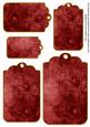 Dred Tea Rose Tag Embellishment Sheet