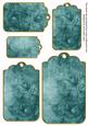 Dteal Tea Rose Tag Embellishment Sheet