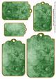 Mid Green Tea Rose Tag Embellishment Sheet
