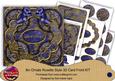 Dblue Goldflake Let It Snow 3D Rosette 8in Cf Kit