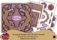 Lilac Goldflake Let It Snow! 3D Rosette 8in Card Front Kit