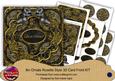 Black Goldflake Let It Snow! 3D Rosette 8in Card Front Kit