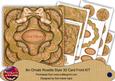 Borange Goldflake Let It Snow! 3D Rosette 8in Card Front Kit