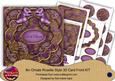 Dpurple Goldflake Let It Snow! 3D Rosette 8in Card Front Kit