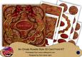Dred Goldflake Let It Snow! 3D Rosette 8in Card Front Kit