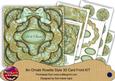 Mint Goldflake Let It Snow! 3D Rosette 8in Card Front Kit