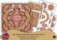 Pink Goldflake Let It Snow! 3D Rosette 8in Card Front Kit