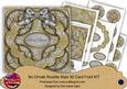 Silver Goldflake Let It Snow! 3D Rosette 8in Card Front Kit