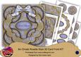 Pblue Goldflake Let It Snow! 3D Rosette 8in Card Front Kit