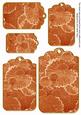 Borange Oriental Lily Pad Tag Embellishment Sheet