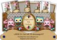 Pink Blue Owls 11th Birthday Large Dl Card Kit