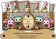 Pink Blue Owls 16th Birthday Large Dl Card Kit