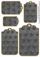 Black Toned Owl Tag Embellishment Sheet