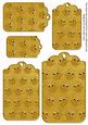 Gold Toned Owl Tag Embellishment Sheet