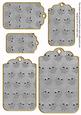 Silver Toned Owl Tag Embellishment Sheet