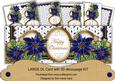 Dblue Poinsettia Anglaise Happy Christmas Large Dl Kit