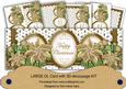 Gold Poinsettia Anglaise Happy Christmas Large Dl Kit