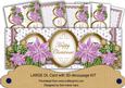 Lilac Poinsettia Anglaise Happy Christmas Large Dl Kit