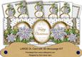 Silver Poinsettia Anglaise Happy Christmas Large Dl Kit