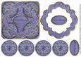 Dblue Holly Seasons Greetings 3D Rosette Decoupage Topper