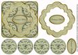 Olive Holly Christmas Wishes 3D Rosette Decoupage Topper