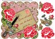 Bpink Roses Pink Grow Old with Me. 8in Scallop Step by Step