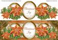 Borange Poinsettia Christmas Joy Large Dl Decoupage Topper