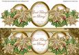Gold Poinsettia Good Tidings Large Dl Decoupage Topper