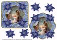 Blue Choirboy Knocking Poin Fancy Decoupage Topper