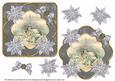Grey Village Church Poin Fancy Decoupage Topper