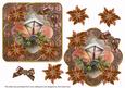 Bronze Lantern Poin Fancy Decoupage Topper