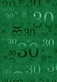 Dark Green 30 Birthday A4 Backing Paper