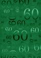 Dark Green 60 Birthday A4 Backing Paper