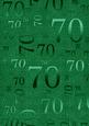 Dark Green 70 Birthday A4 Backing Paper