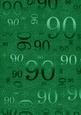 Dark Green 90 Birthday A4 Backing Paper