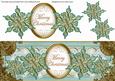 Dteal Goldflake Merry Christmas Large Dl Topper