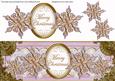 Lilac Goldflake Merry Christmas Large Dl Topper