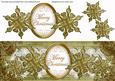 Olive Goldflake Merry Christmas Large Dl Topper