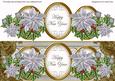 Silver Poinsettia Happy New Year Large Dl Topper