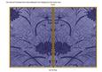 Dark Blue Oriental Reeds 7x5 Cut and Fold Card