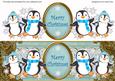 Blue Penguins Merry Christmas Dl Topper