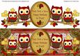Red Owls Twit Twit a Woo Dl Decoupage Topper