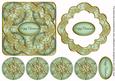 Mint Goldflake Happy Christmas 3D Rosette Topper
